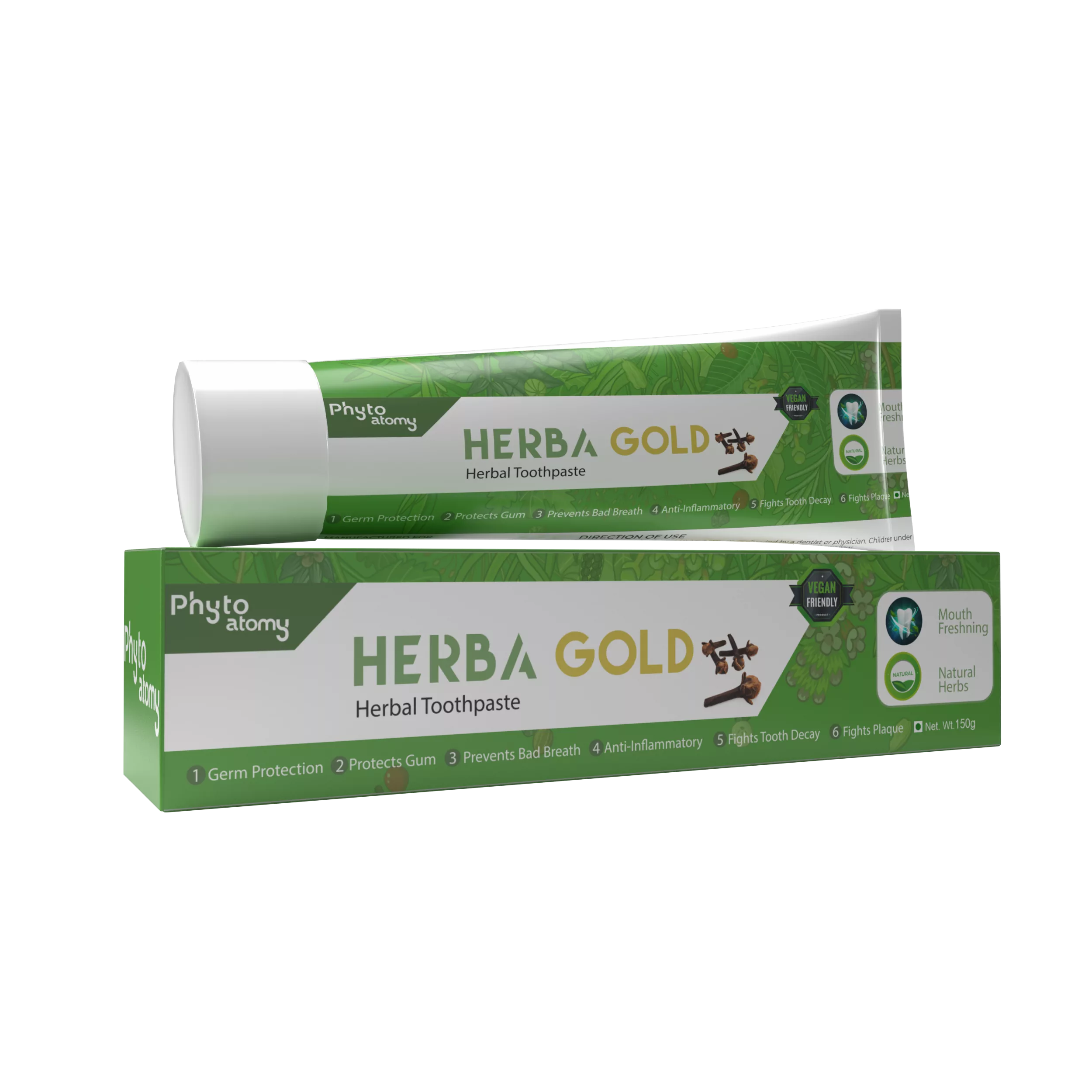 RBV B2B Herba Gold Tooth Paste (150g) -40 Pcs.
